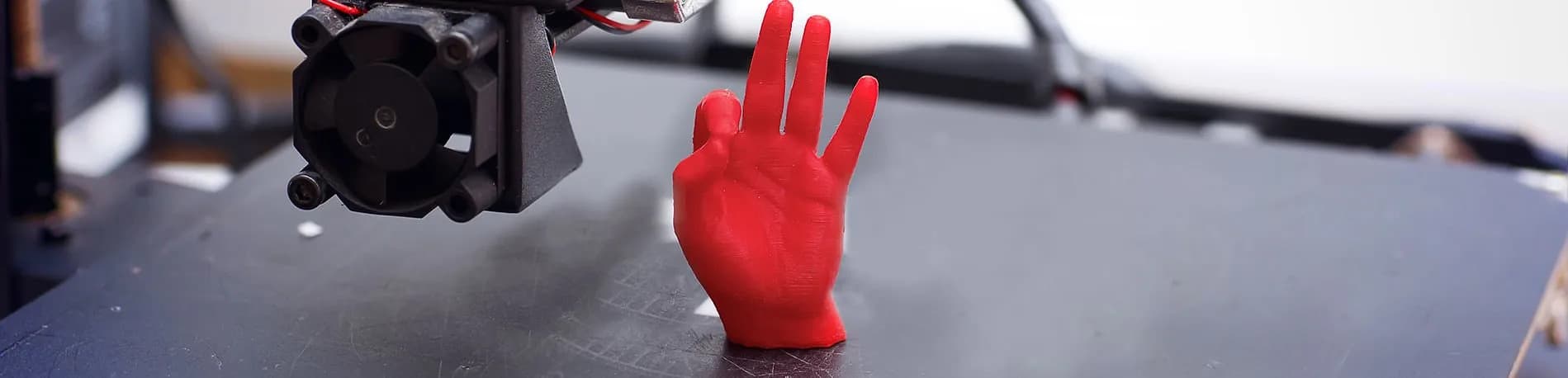 PLA display model on a 3D printer bed